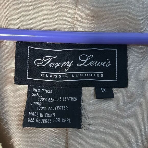 TERRY LEWIS CLASSIC Women's Tan Suede Jacket braided stitch trim boho‎ - Picture 5 of 10